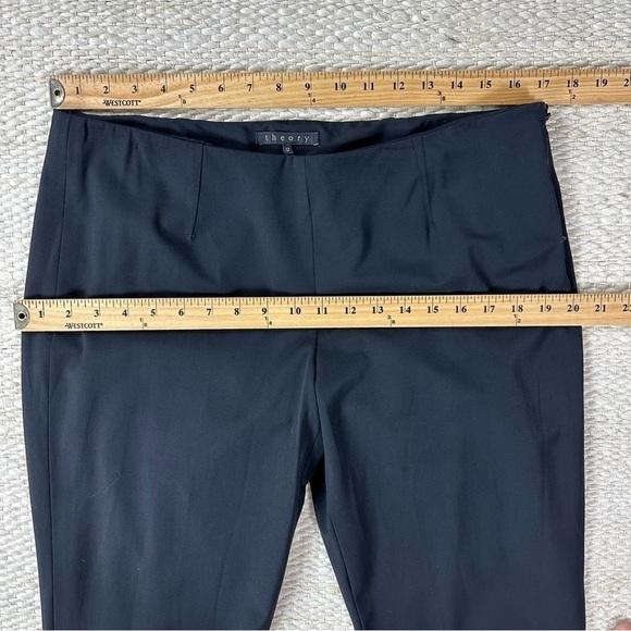 Theory Sz 12 Black Work Pant  Side Zip - Picture 5 of 13
